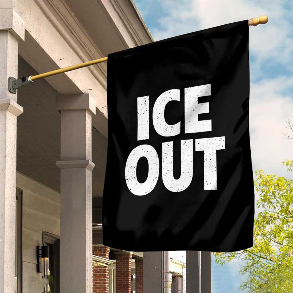 Ice Out Garden Flag Abolish Ice Protest Statement TS11 Print Your Wear