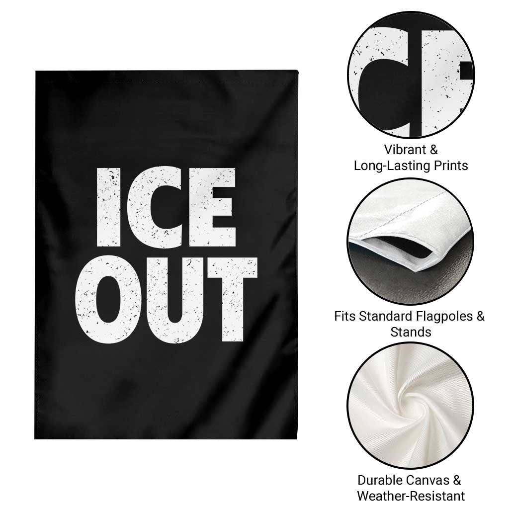 Ice Out Garden Flag Abolish Ice Protest Statement TS11 Print Your Wear