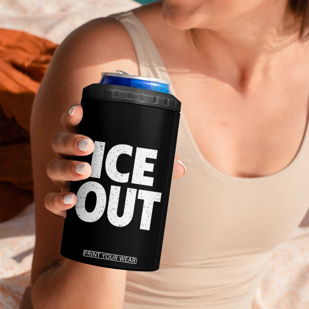 Ice Out 4 in 1 Can Cooler Tumbler Abolish Ice Protest Statement TS11 Print Your Wear
