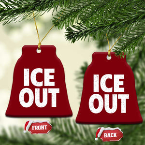 Ice Out Ceramic Ornament Abolish Ice Protest Statement TS11 Print Your Wear