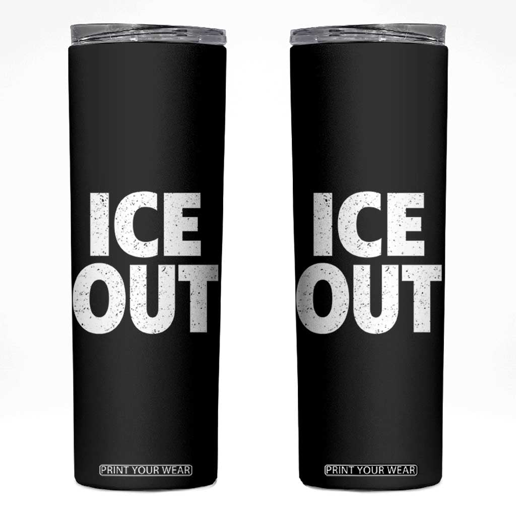 Ice Out Skinny Tumbler Abolish Ice Protest Statement TS11 Black Print Your Wear