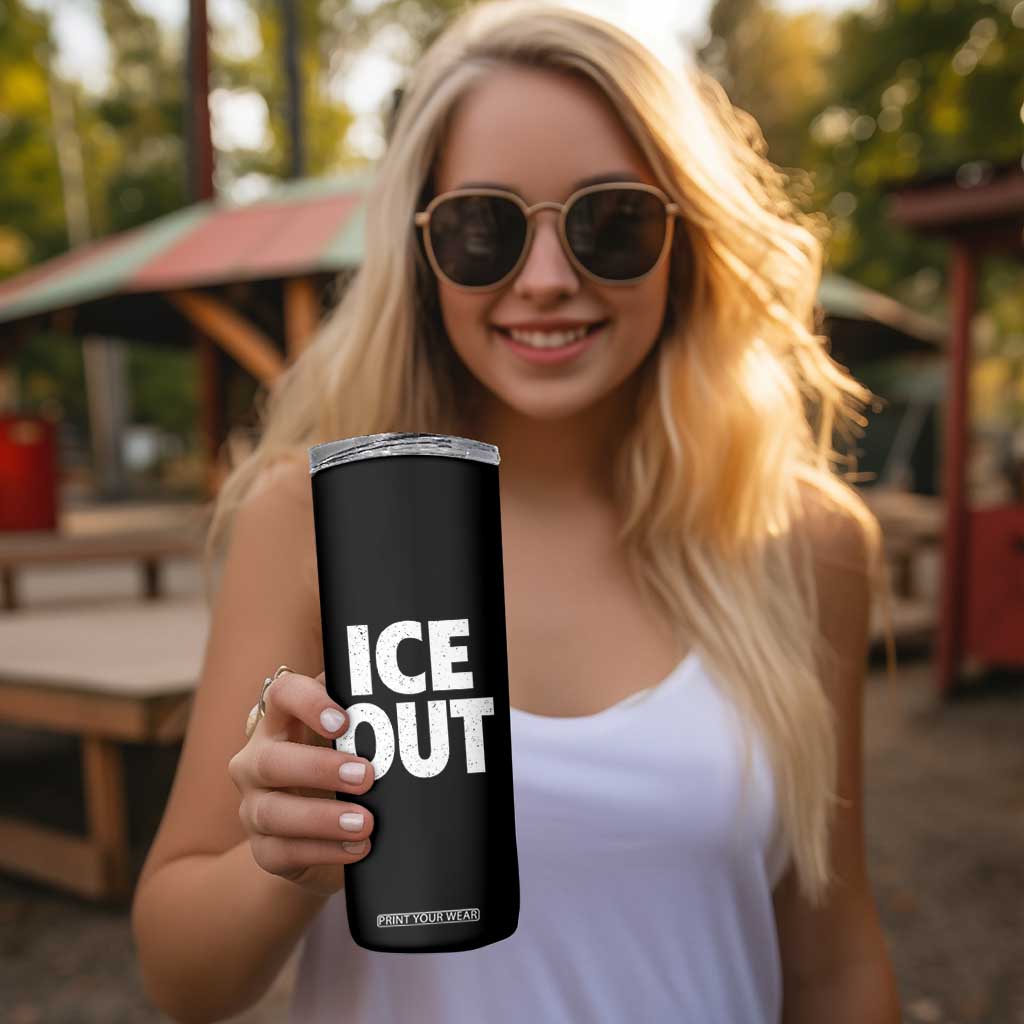 Ice Out Skinny Tumbler Abolish Ice Protest Statement TS11 Print Your Wear