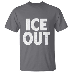 Ice Out T Shirt Abolish Ice Protest Statement TS11 Charcoal Print Your Wear
