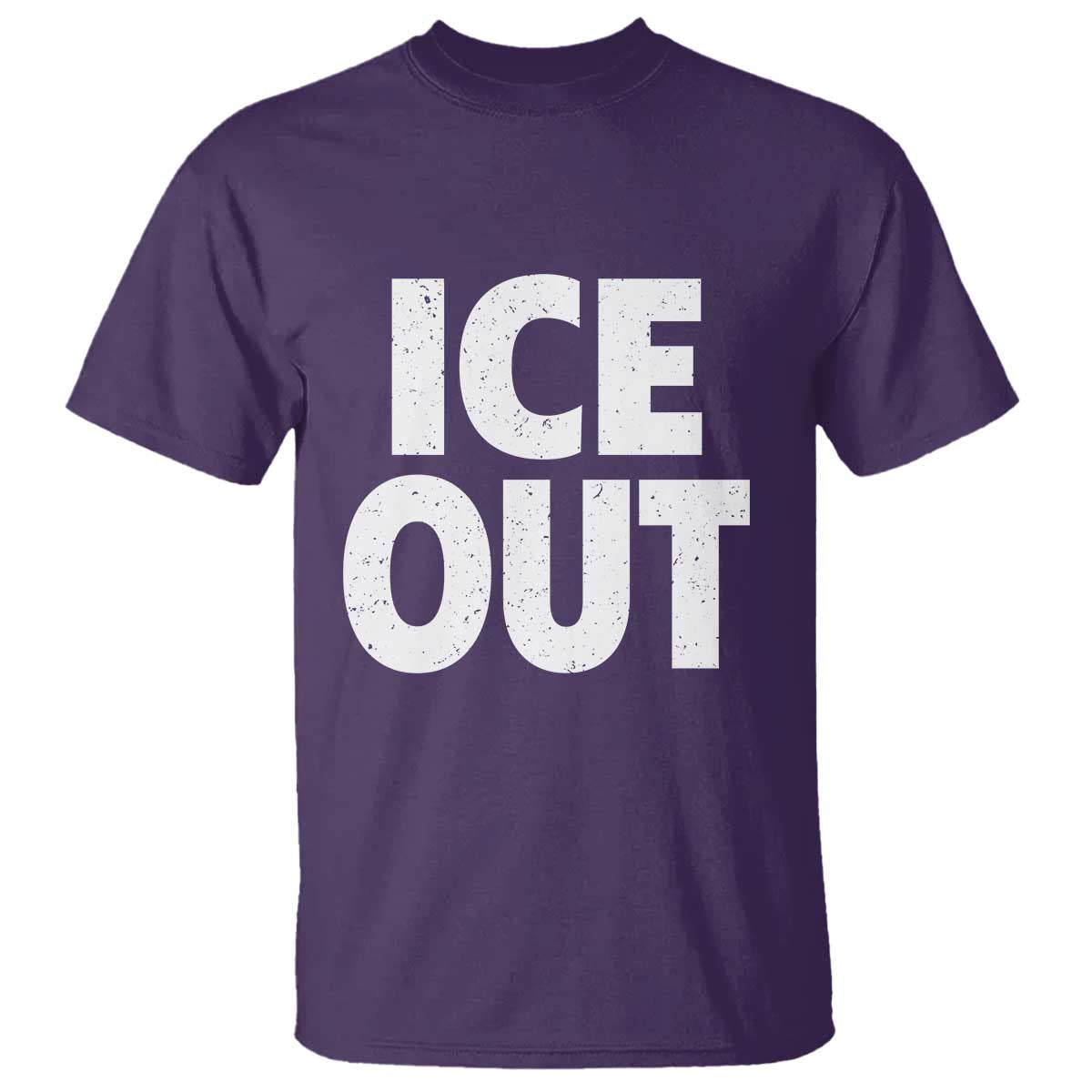 Ice Out T Shirt Abolish Ice Protest Statement TS11 Purple Print Your Wear