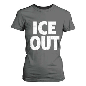 Ice Out T Shirt For Women Abolish Ice Protest Statement TS11 Dark Heather Print Your Wear