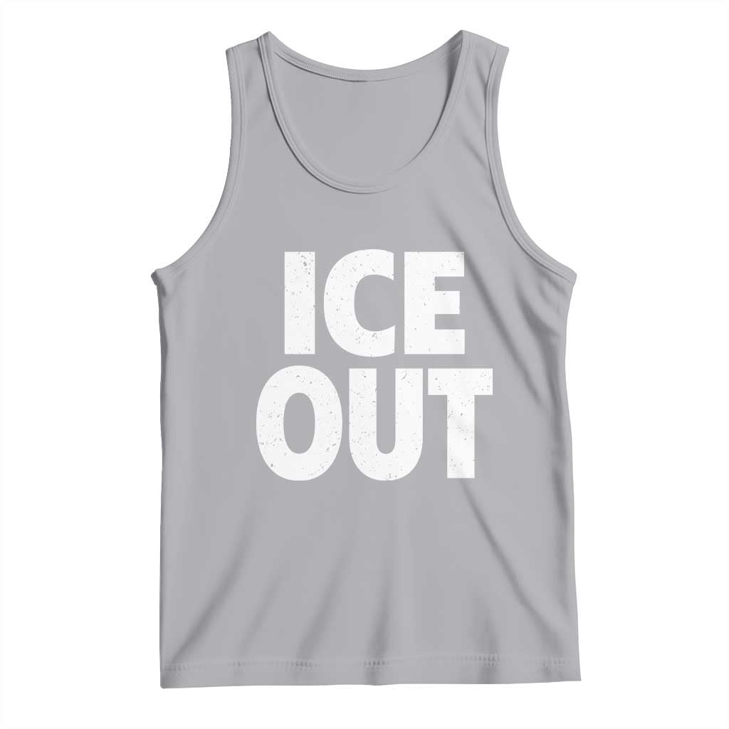 Ice Out Tank Top Abolish Ice Protest Statement TS11 Athletic Heather Print Your Wear