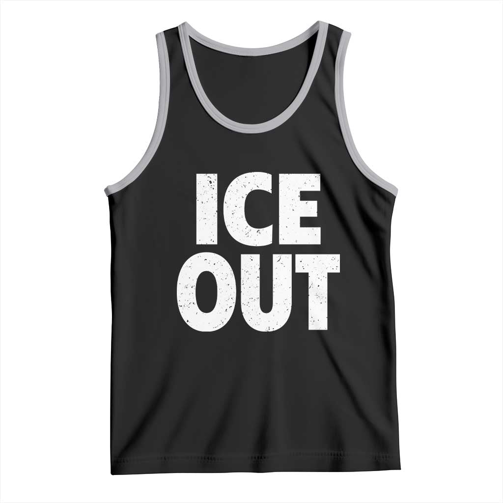 Ice Out Tank Top Abolish Ice Protest Statement TS11 Black Athletic Heather Print Your Wear