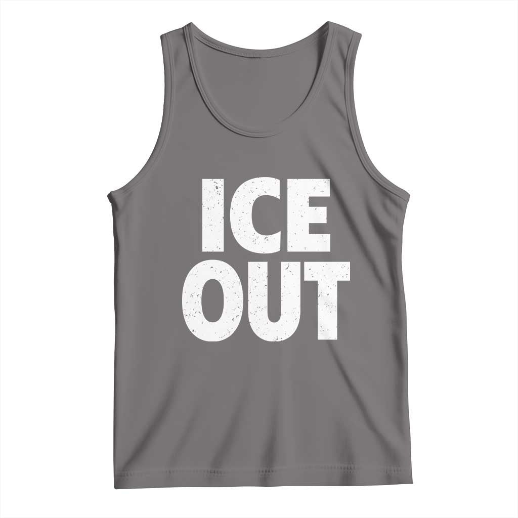 Ice Out Tank Top Abolish Ice Protest Statement TS11 Deep Heather Print Your Wear