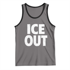 Ice Out Tank Top Abolish Ice Protest Statement TS11 Deep Heather Black Print Your Wear