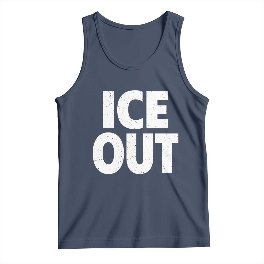 Ice Out Tank Top Abolish Ice Protest Statement TS11 Navy Print Your Wear