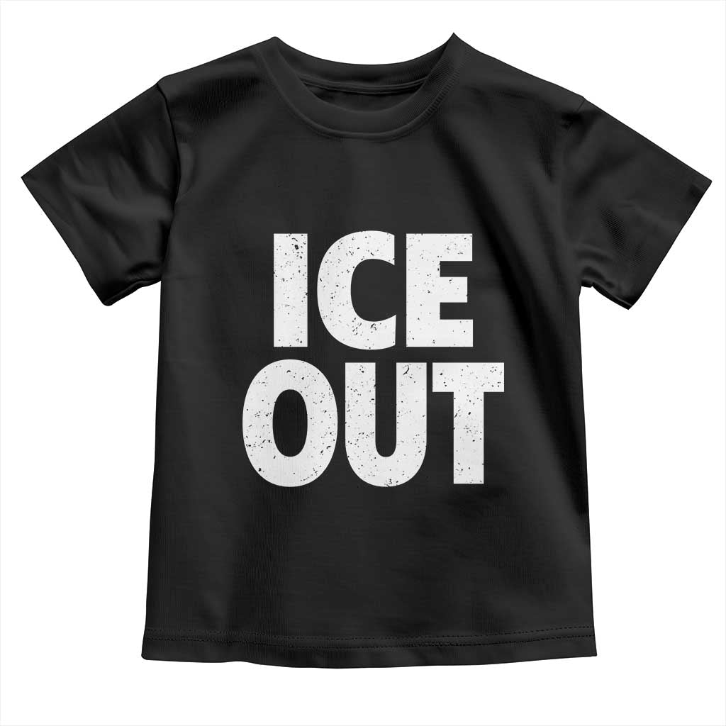 Ice Out Toddler T Shirt Abolish Ice Protest Statement TS11 Black Print Your Wear