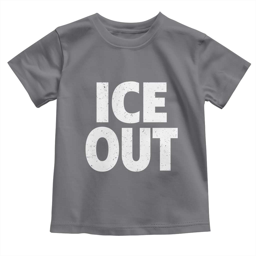 Ice Out Toddler T Shirt Abolish Ice Protest Statement TS11 Charcoal Print Your Wear