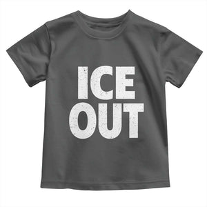 Ice Out Toddler T Shirt Abolish Ice Protest Statement TS11 Dark Heather Print Your Wear