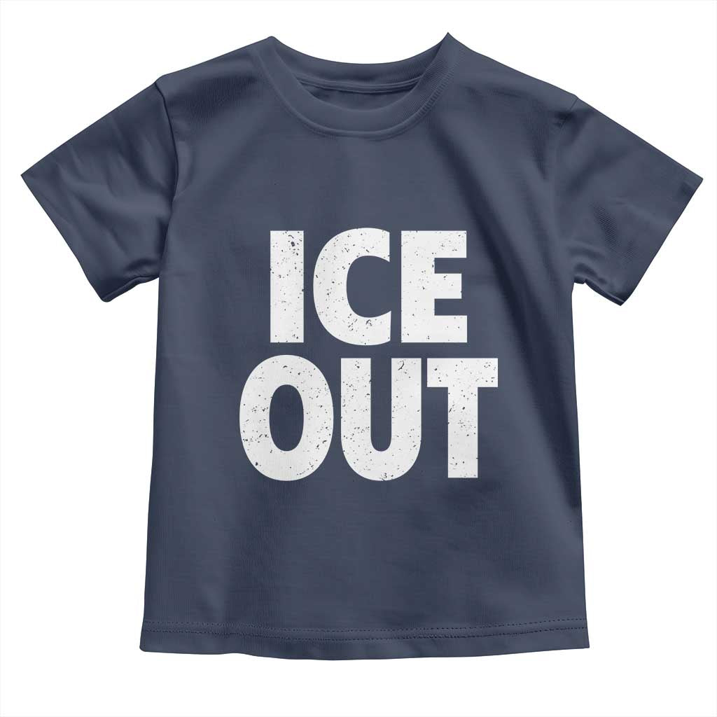Ice Out Toddler T Shirt Abolish Ice Protest Statement TS11 Navy Print Your Wear