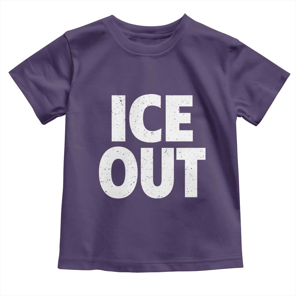 Ice Out Toddler T Shirt Abolish Ice Protest Statement TS11 Purple Print Your Wear