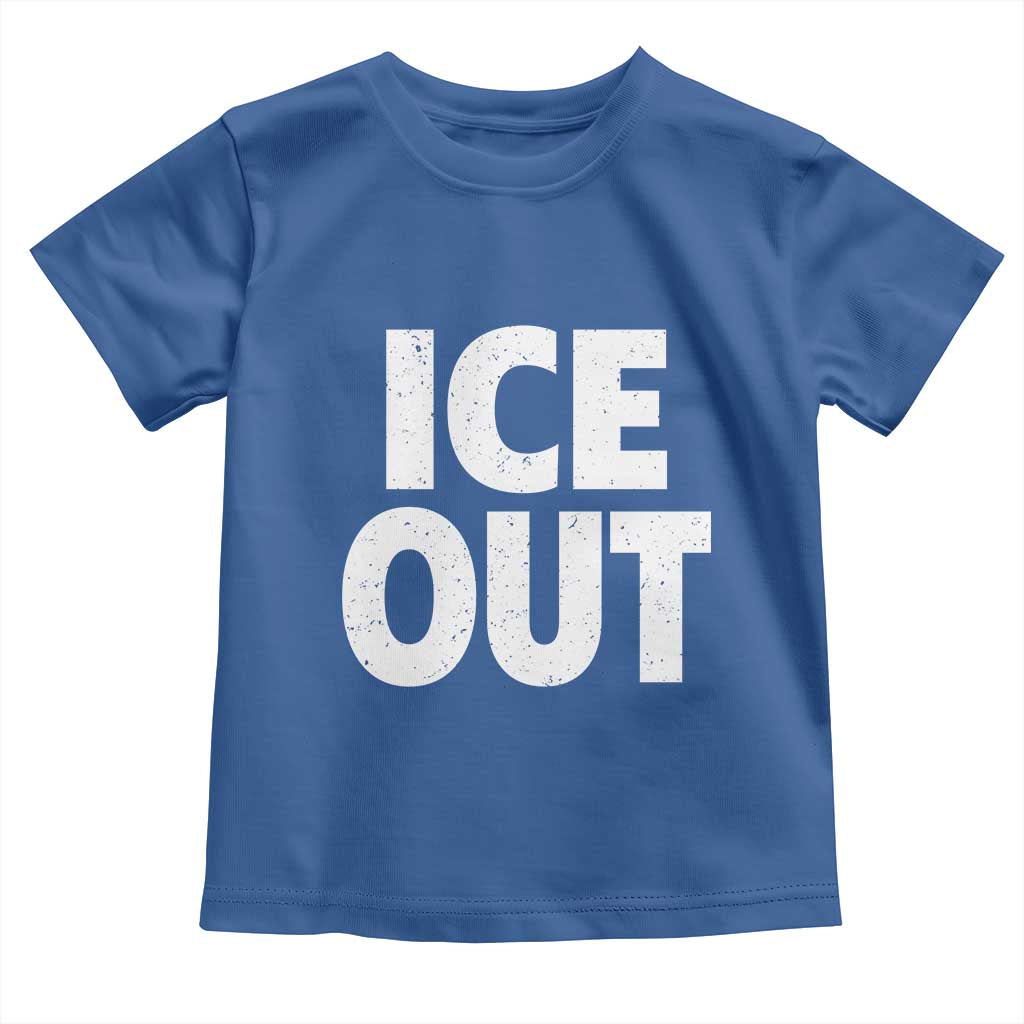 Ice Out Toddler T Shirt Abolish Ice Protest Statement TS11 Royal Blue Print Your Wear