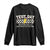 Funny Test Day You'll Eat The Test And Leave No Crumbs Long Sleeve Shirt Teacher Pencil Lightning Bolt TS11 Black Print Your Wear
