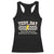 Funny Test Day You'll Eat The Test And Leave No Crumbs Racerback Tank Top Teacher Pencil Lightning Bolt TS11 Black Print Your Wear