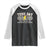 Funny Test Day You'll Eat The Test And Leave No Crumbs Raglan Shirt Teacher Pencil Lightning Bolt TS11 Black White Print Your Wear