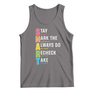 SMART Stay Focused Mark The Right Choice Tank Top Test Day Teacher TS11 Deep Heather Print Your Wear
