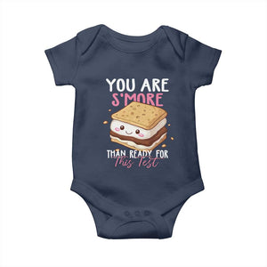 Funny You Are S'more Than Ready For This Test Baby Onesie Test Day Teacher TS11 Navy Print Your Wear