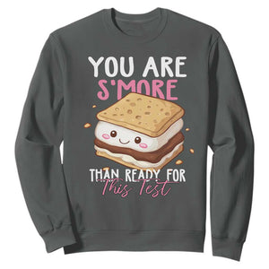 Funny You Are S'more Than Ready For This Test Sweatshirt Test Day Teacher TS11 Dark Heather Print Your Wear
