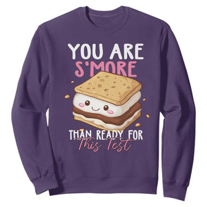 Funny You Are S'more Than Ready For This Test Sweatshirt Test Day Teacher TS11 Purple Print Your Wear