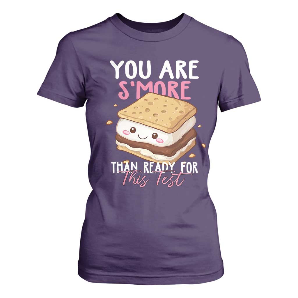 Funny You Are S'more Than Ready For This Test T Shirt For Women Test Day Teacher TS11 Purple Print Your Wear