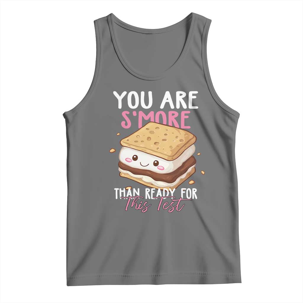Funny You Are S'more Than Ready For This Test Tank Top Test Day Teacher TS11 Black Heather Print Your Wear