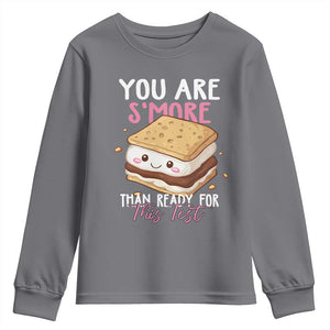Funny You Are S'more Than Ready For This Test Youth Sweatshirt Test Day Teacher TS11 Charcoal Print Your Wear