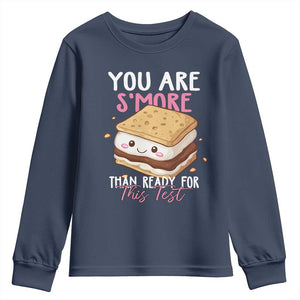 Funny You Are S'more Than Ready For This Test Youth Sweatshirt Test Day Teacher TS11 Navy Print Your Wear