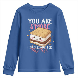 Funny You Are S'more Than Ready For This Test Youth Sweatshirt Test Day Teacher TS11 Royal Blue Print Your Wear