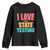 Funny Test Day Youth Sweatshirt I Love The Last Day Of State Testing TS11 Black Print Your Wear