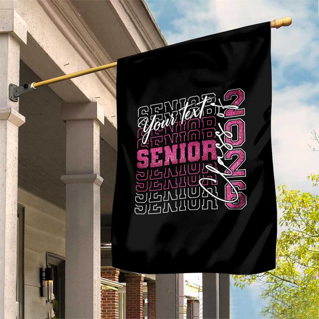 Personalized Senior 2026 Garden Flag Custom Text Class Of 2026 Graduation Glitter Print TS11 Print Your Wear