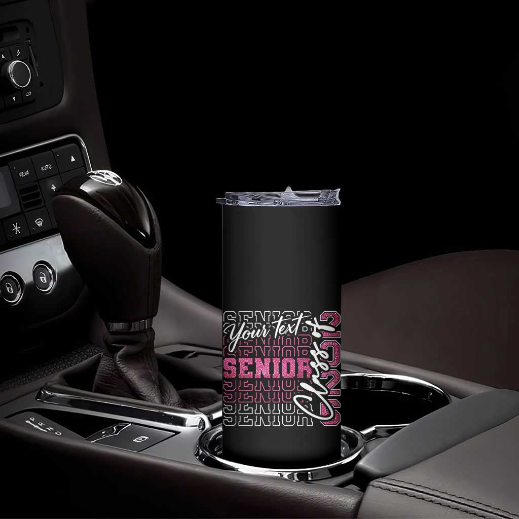 Personalized Senior 2026 Skinny Tumbler Custom Text Class Of 2026 Graduation Glitter Print TS11 Print Your Wear