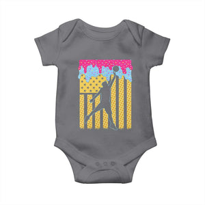 Basketball Ice Cream Drip American Flag Youth Players Baby Onesie TS11 Charcoal Print Your Wear