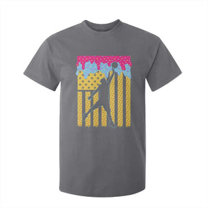 Basketball Ice Cream Drip American Flag Youth Players T Shirt For Kid TS11 Charcoal Print Your Wear