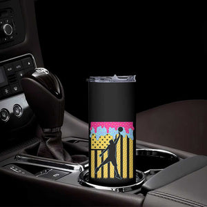 Basketball Ice Cream Drip American Flag Youth Players Skinny Tumbler TS11 Print Your Wear