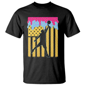 Basketball Ice Cream Drip American Flag Youth Players T Shirt TS11 Black Print Your Wear