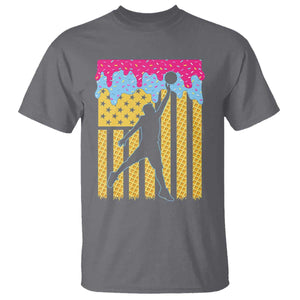 Basketball Ice Cream Drip American Flag Youth Players T Shirt TS11 Charcoal Print Your Wear