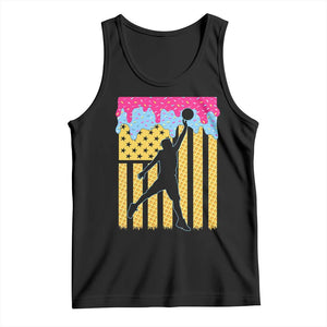 Basketball Ice Cream Drip American Flag Youth Players Tank Top TS11 Black Print Your Wear