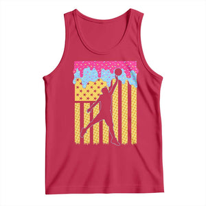 Basketball Ice Cream Drip American Flag Youth Players Tank Top TS11 Red Print Your Wear