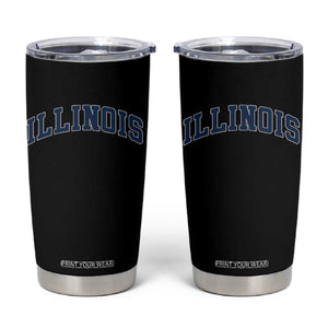 Illinois Sports Fan Vintage Bold Throwback IL State Tumbler Cup TS11 Black Print Your Wear