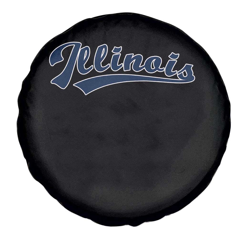 Illinois Varsity Script Classic Sports Jersey Style Spare Tire Cover TS11 Print Your Wear