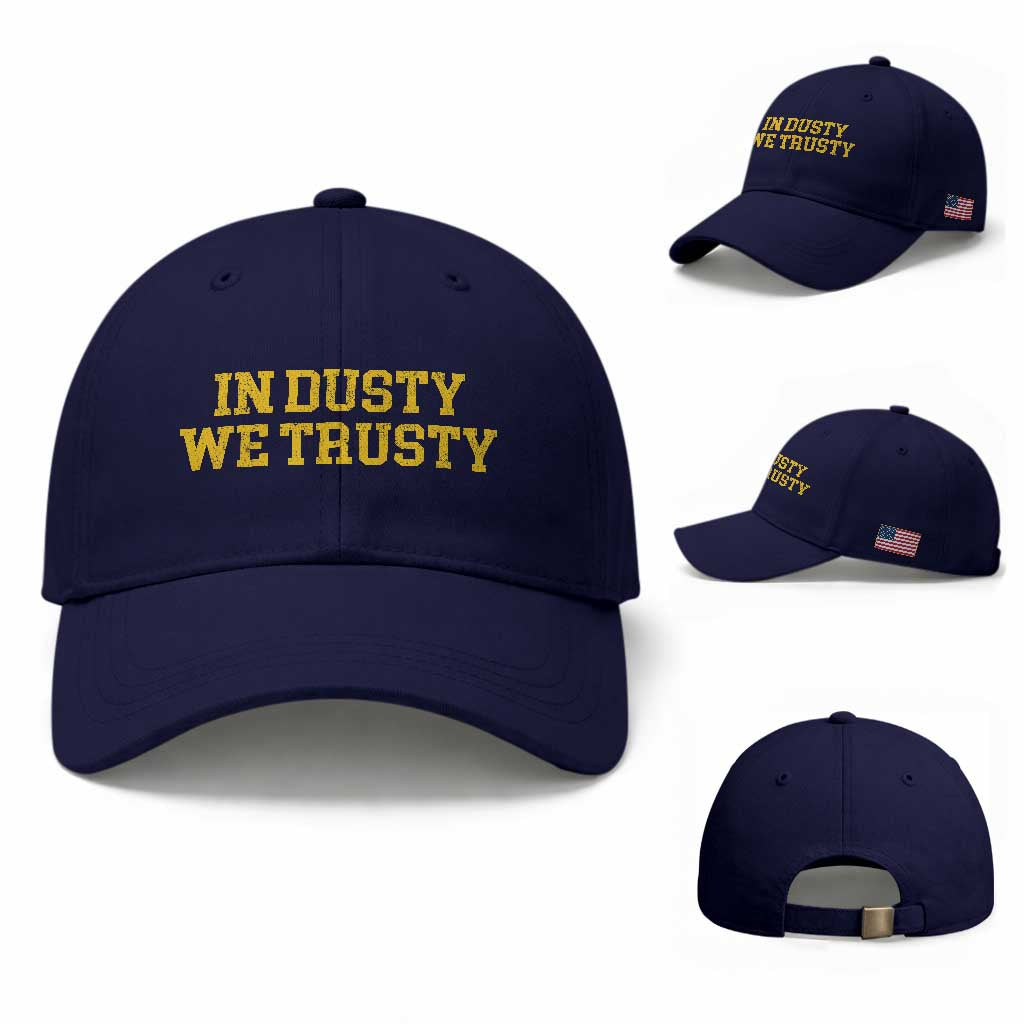 In Dusty We Trusty Baseball Cap Michigan State Basketball Quote TS11 Baseball Cap Universal Fit Dark Blue Print Your Wear