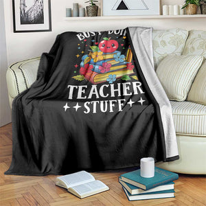 Illinois Sports Fan Throw Blanket Varsity Aesthetic IL State Pride TS11 Print Your Wear