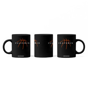 Illinois Fan Basketball Grooves Graphic IL State Coffee Mug TS11 Print Your Wear