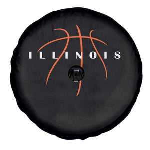 Illinois Fan Basketball Grooves Graphic IL State Spare Tire Cover TS11 Print Your Wear