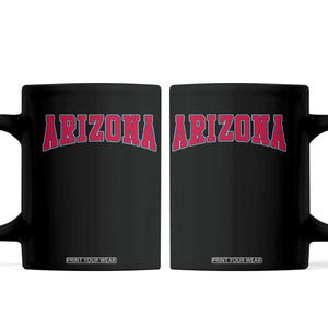 Arizona Sports Fan Vintage Bold Throwback AZ State Coffee Mug TS11 Black Print Your Wear