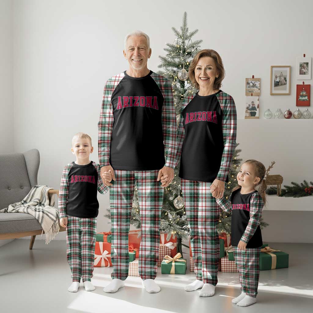 Arizona Sports Fan Vintage Bold Throwback AZ State Plaid Pajama Set TS11 Christmas Plaid Print Your Wear